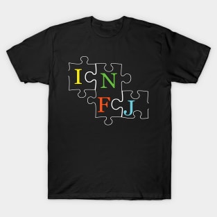 INFJ Puzzle - Typography Design T-Shirt